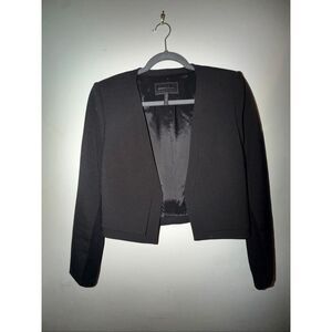 BCBG MAXAZRIA WOMENS BLACK LONG SLEEVE BLAZER JACKET size M